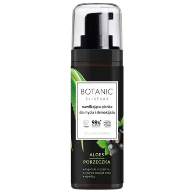 Botanic Skin Food Nawilżająca pianka do mycia i demakijażu