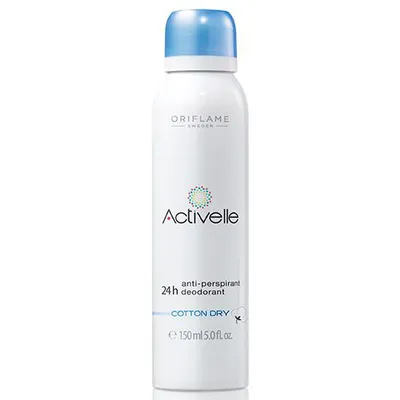 Oriflame Activelle, Cotton Dry Anti - Perspirant Deodorant 24h (Dezodorant antyperspiracyjny w sprayu)