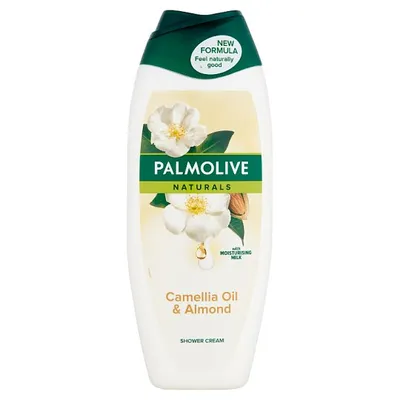 Palmolive Naturals, Camelia Ol & Almond Shower Cream (Żel pod prysznic `Olejek kameliowy i migdał` (nowa wersja))