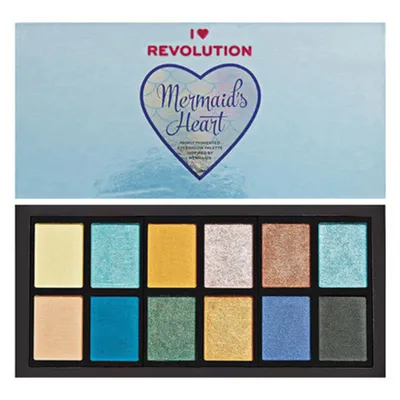 I Heart Revolution Mermaids Heart Eyeshadow Palette (Paleta cieni do powiek)