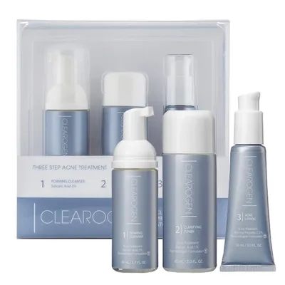 Clearogen Sensitive Skin 3-Step Treatment (1-miesięczna kuracja do walki z trądzikiem)