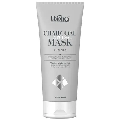 L'biotica Professional Therapy, Charcoal Express Mask (Odbudowująco-nawilżająca odżywka detoksykująca)