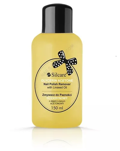 Silcare Glycerin Acetone  Nail Polish Remover with Linseedoil (Zmywacz glicerynowy z olejem lnianym)