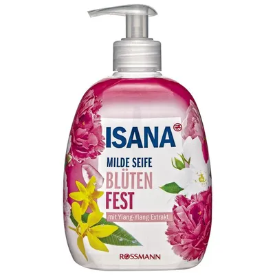 Isana Milde Seife Blütenfest mit Ying-ylang Extrakt (Delikatne mydło w płynie 'Święto kwiatów')