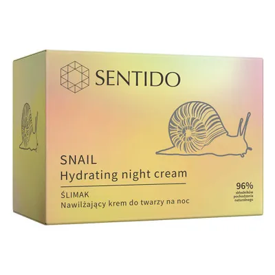 Sentido Snail, Hydrating Night Cream (Nawilżający krem do twarzy na noc `Ślimak`)