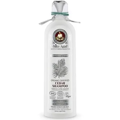 Receptury Babuszki Agafii White Agafia, Organic Certified Cedar Shampoo (Biała Agafia, Organiczny szampon cedrowy do każdego rodzaju włosów)