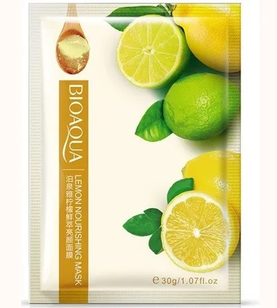 Bioaqua Lemon Nourishing Mask (Cytrynowa maska w płachcie)