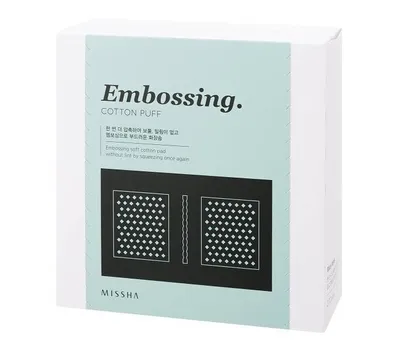 Missha Embossing Cotton Puff (Organiczne płatki kosmetyczne)
