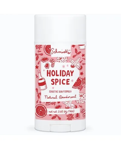 Schmidt's Holiday Spice Sensitive Skin Formula Natural Deodorant (Dezodorant w sztyfcie dla skóry wrażliwej `Świąteczne Przyprawy`)