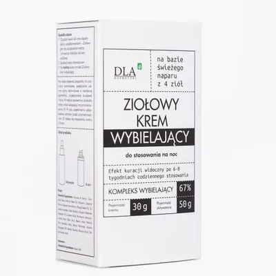 Kosmetyki DLA Ziołowy krem wybielający
