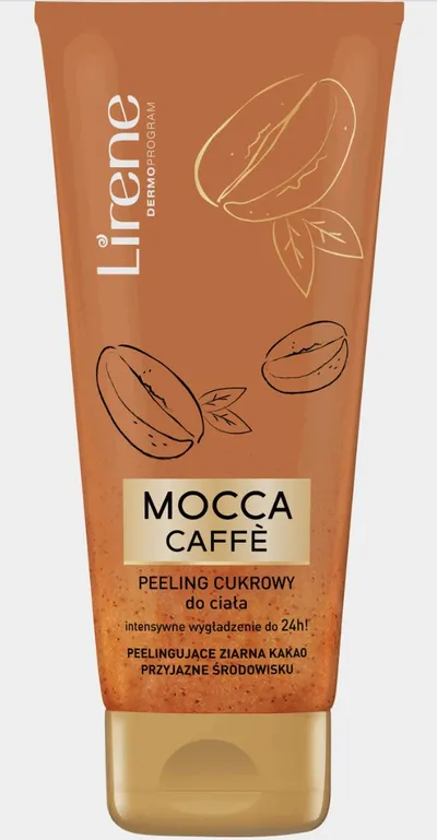 Lirene Dermoprogram Mocca Caffe, Peeling cukrowy do ciała
