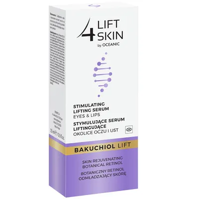 Lift4Skin Bakuchiol Lift, Stymulujące serum do okolic oczu i ust
