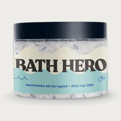 Hemp Juice Bocheńska sól do kąpieli z CBD `Bath Hero`
