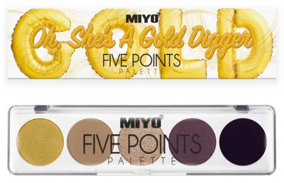 MIYO Five Points Palette Color Box Edition (Paleta cieni do powiek)