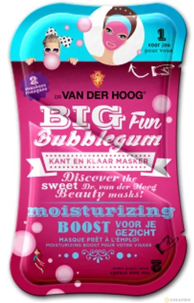 Dr. Van Der Hoog Big Fun Bubblegum Moisturizing Boost Mask (Maseczka nawilżająca)