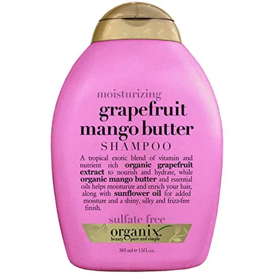Organix Grapefruit Mango Butter, Shampoo (Nawilżający szampon z grejpfrutem i masłem mango)