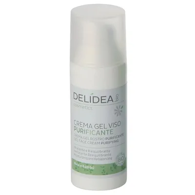 Delidea Bio Cosmetics Crema Gel Viso Mela & Bambu Bio (Krem do twarzy `Bambus i jabłko`)