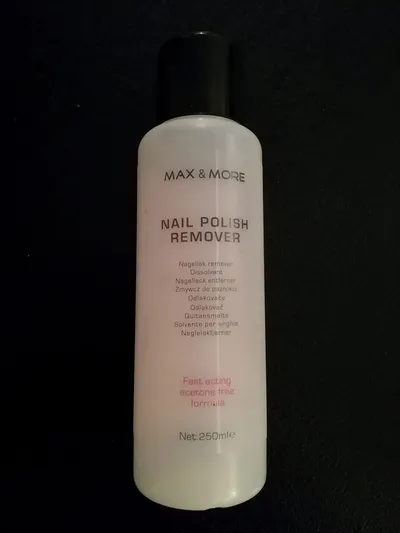 Max & More Nail Polish Remover Acetone Free (Zmywacz do paznokci bez acetonu)