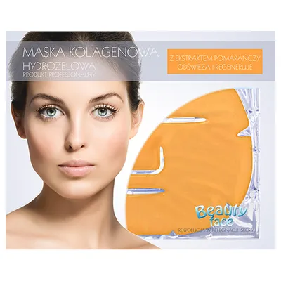 Beauty Face Maska kolagenowa hydrożelowa z ekstraktem z pomarańczy