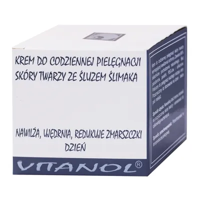 Vitanol Krem do codziennej pielęgnacji skóry twarzy ze śluzem ślimaka na dzień