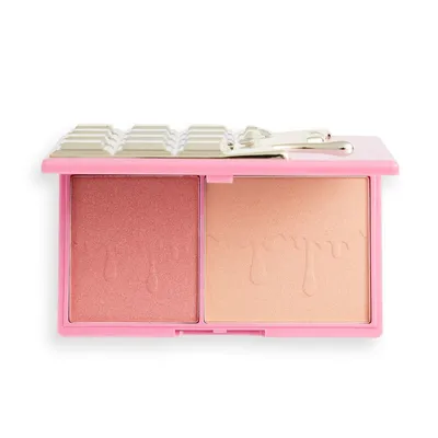 Revolution Beauty (Makeup Revolution) Rosé Fizz Mini Chocolate, Paletka rozświetlaczy