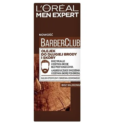 L'Oreal Paris Men Expert, Barber Club, Beard Oil (Olejek do długiej brody i skóry)
