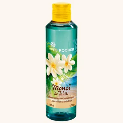 Yves Rocher Monoi de Tahiti, Shampooing Douche des Lagons [Tropical Lagoon Shower Gel] (Szampon - żel pod prysznic)