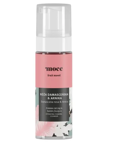 Moee Damascena Rosa & Arnica,  Hydrating Foaming Cleanser (Pianka myjąca nawilżająca Róża damaceńska & arnika)