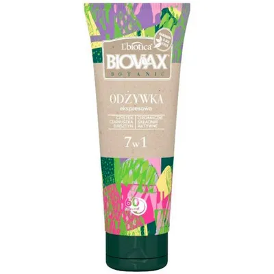 L'biotica Biovax Botanic, Czystek, czarnuszka i bursztyn, Ekspresowa odzywka 7 w 1
