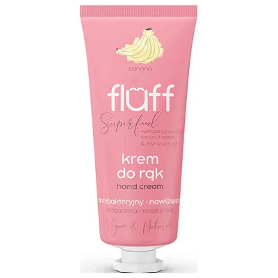 Fluff Superfood, Antibacterial Moisturizing Hand Cream Banana (Krem do rąk `Banany`)