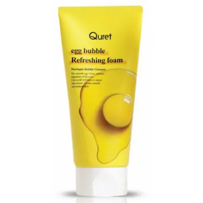 Quret Egg Bubble Refreshing Foam (Pianka do twarzy odświeżająca)