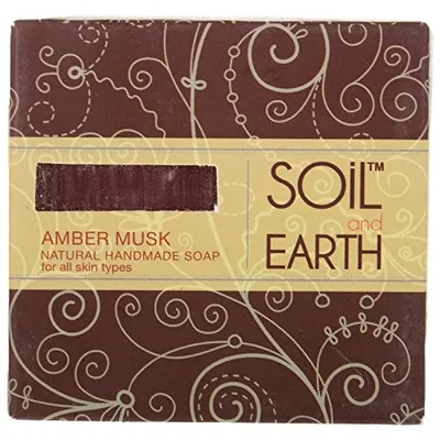 Soil & Earth Amber Musk, Natural Handmade Soap (Mydło naturalne)