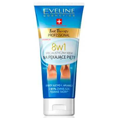 Eveline Cosmetics Foot Therapy Professional, Specjalistyczny krem na pękające pięty 8 w 1