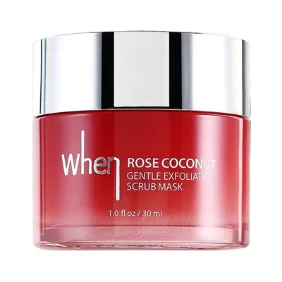 When Rose Coconut Gentle Exfoliating Scrub Mask (Peelingująco - złuszczająca różana maseczka do twarzy)