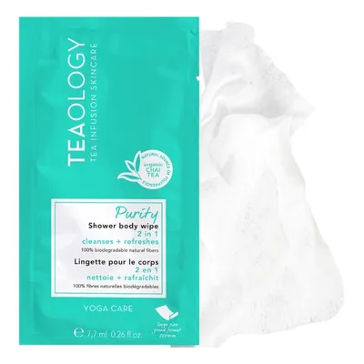 Teaology Yoga Care, Shower Body Wipe 2 in 1 (Chusteczki oczyszczające)