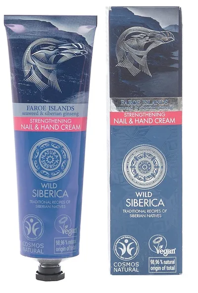 Natura Siberica Wild Siberica, Faroe Islands, Strenghtening Nail & Hand Cream (Wzmacniająct krem do rąk i paznokci)