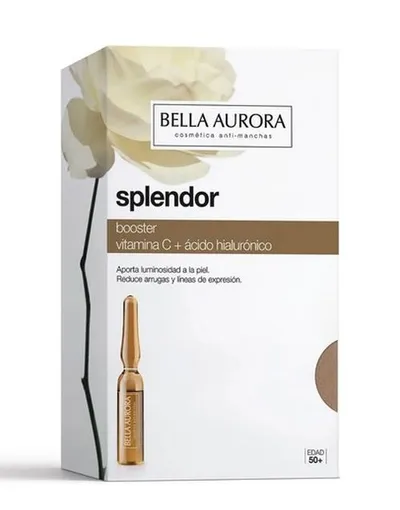 Bella Aurora Splendor,  Anti-Ageing Vitamin C and Hyaluronic Acid Booster Ampoules (Ampułki rozświetlająco-nawilżające)