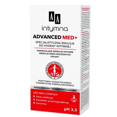 AA Intymna, Advanced Med +, Specjalistyczna emulsja do higieny intymnej pH 3,5