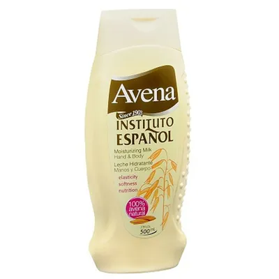 Instituto Espanol Avena, Leche Hidratannte Manos y Cuerpo (Nawilżające mleczko z wyciągiem z owsa do ciała i rąk)