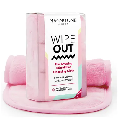 Magnitone London Wipe Out, The Amazing  Microfibre Cleansing Cloth (Chusteczki do demakijażu wielokrotnego użytku)