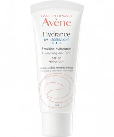Eau Thermale Avène Hydrance, UV  Light Hydrating Emulsion SPF30 (Lekki krem nawilżający SPF30)