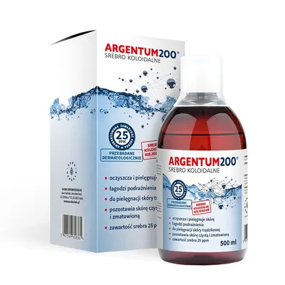 Argentum200 Srebro Koloidalne 25 ppm, tonik, mgiełka