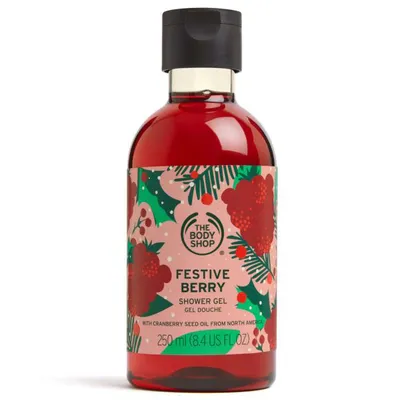 The Body Shop Festive Berry, Shower Gel (Żel pod prysznic `Świąteczna żurawina`)