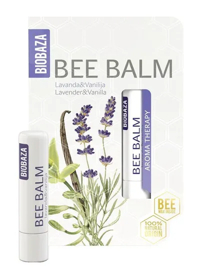 Biobaza Bee Balm Lavender & Vanilla Honey Lip Balm (Sztyft do ust `Lawenda i wanilia`)