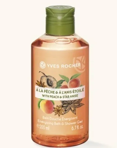 Les Plaisirs Nature, Bain Douche Energissant Peche Anis Etoile