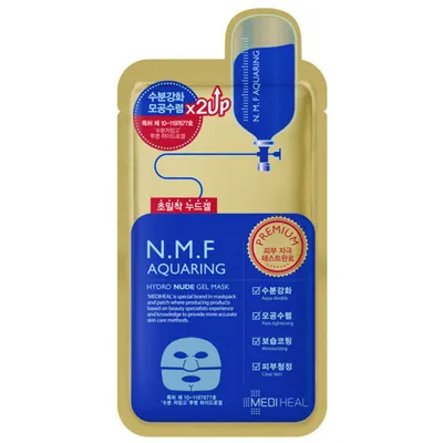 Mediheal N.M.F Aquaring, Hydro Nude Gel Mask (Maska żelowa  do twarzy nawilżająco-wygładzająca)