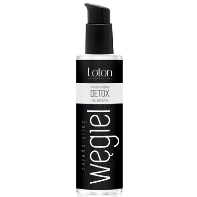 Loton Care & Styling, Węgiel, Oczyszczający detox do włosów z aktywnym węglem  maska