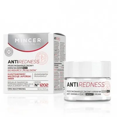 Mincer Pharma Anti Redness, Przeciwzmarszczkowy krem do twarzy No. 1202