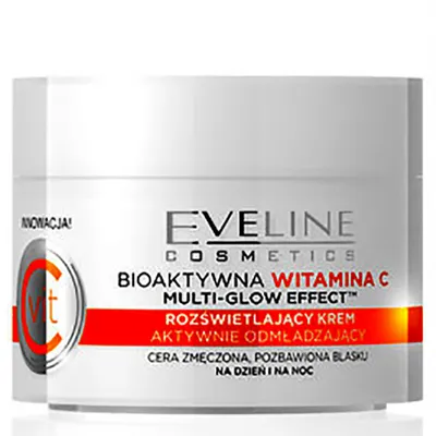 Eveline Cosmetics Krem rozświetlający intensywnie odmładzający `Bioaktywna witamina C Multi-Glow Effect`