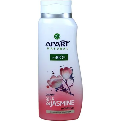Apart Natural, Prebiotic, Creamy Silk & Jasmine Shower Gel (Kremowy żel pod prysznic `Jedwab i jasmin`)